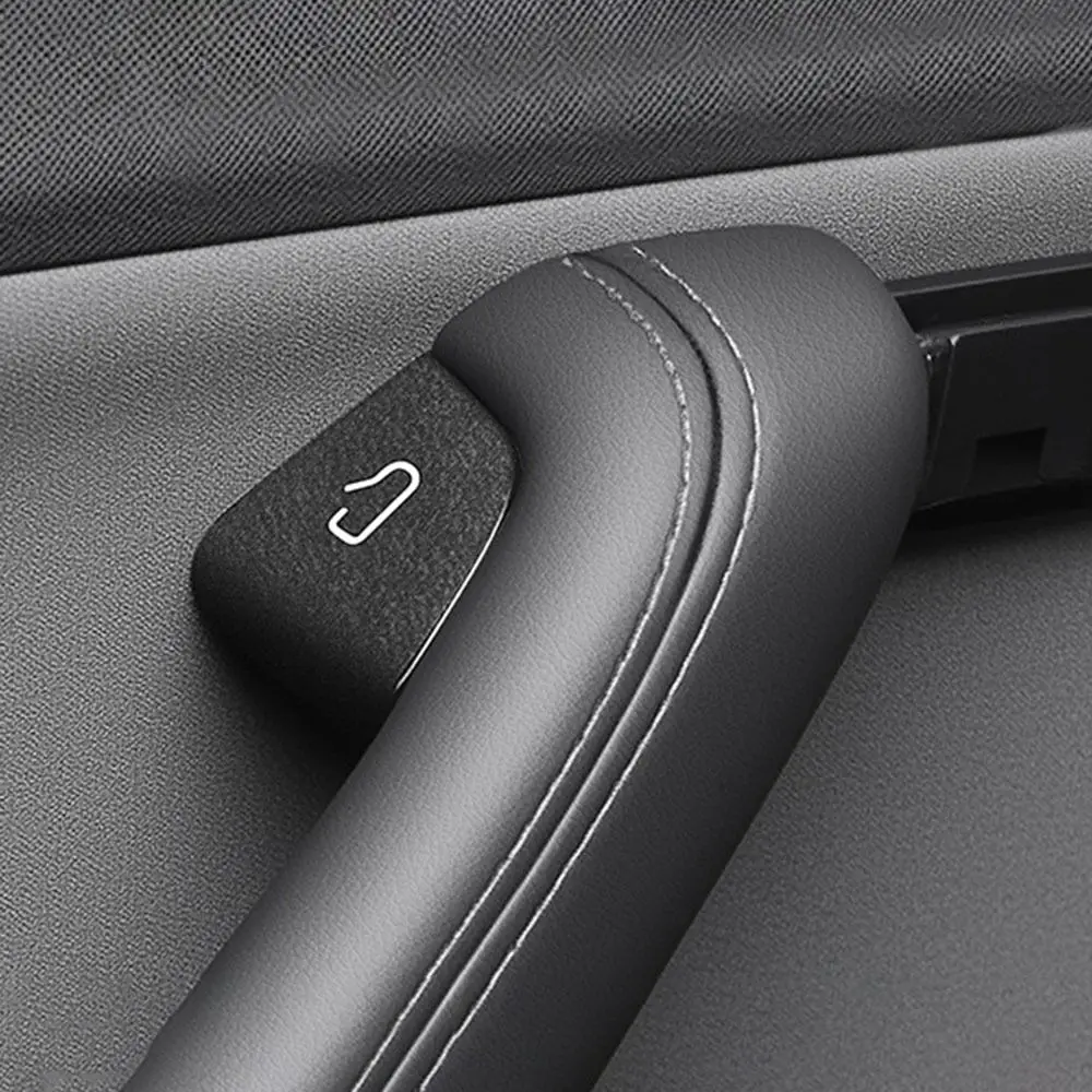 4pcs Alcantara Door Switch Patch Custom Fit Luxury Door Button Decor Suede for Model 3/Y Juniper Launch 2025