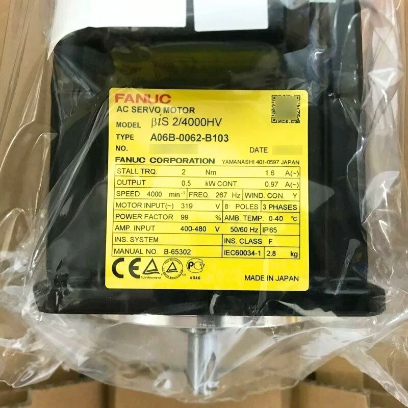 Fanuc A06B-0062-B103 Servo Motor Tested ok Expedited Delivery