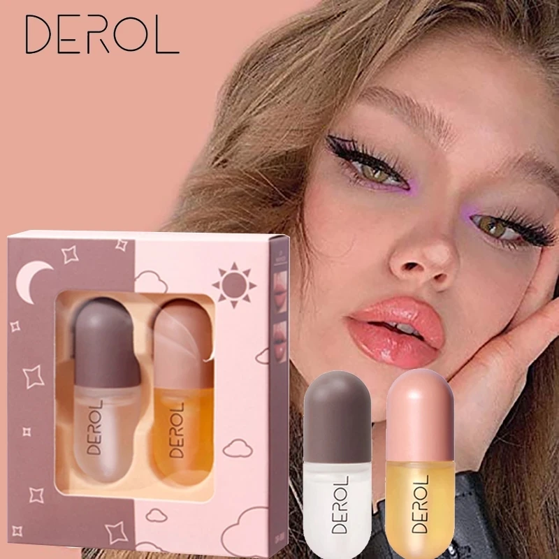 DEROL Botanical Lip Enhancer Moisturizing Nutritious Plumping Lip Gloss Lip Plumper Mineral Oil Lip Extreme Volume Essence