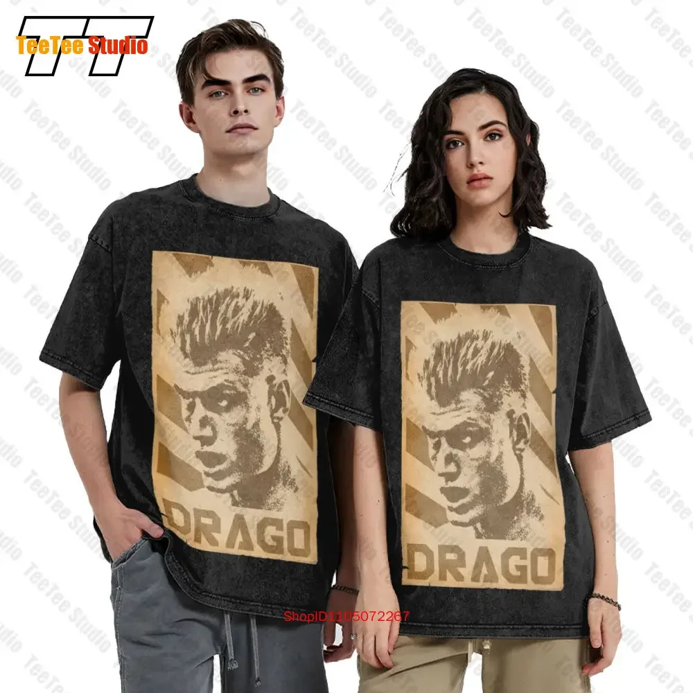 إيفان دراجو ريترو الدعاية خمر المتضخم تي شيرت BVW0