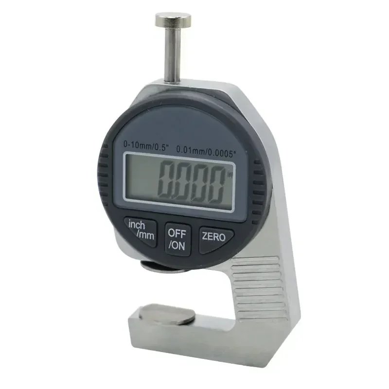 Shahe Portable Mini Precise Digital Thickness Gauge Meter Tester Micrometer Thickness Big Head 0 - 12.7 mm