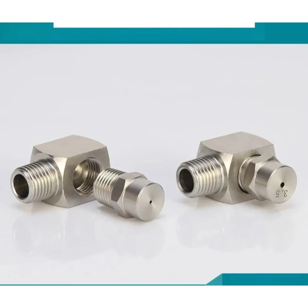 product Stainless steel conical side nozzle 2 minutes outer wire 90 degree corner turn wide angle spray atomizing nozzle