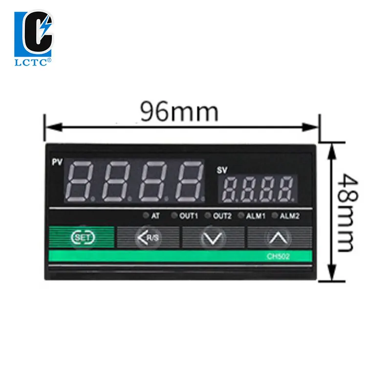 LCTC CH502 Relay SSR RS485 Output PID Temperature Controller TC/RTD Input PID Regulator 96x48mm Industrial Intelligent RKC