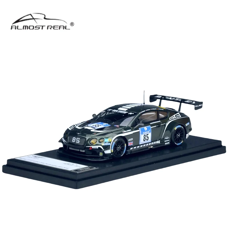 1:43 Bentley Continental GT3 Nubolin Racing 84#85 diecast alloy model, children\'s collection toys, children\'s holiday toys.