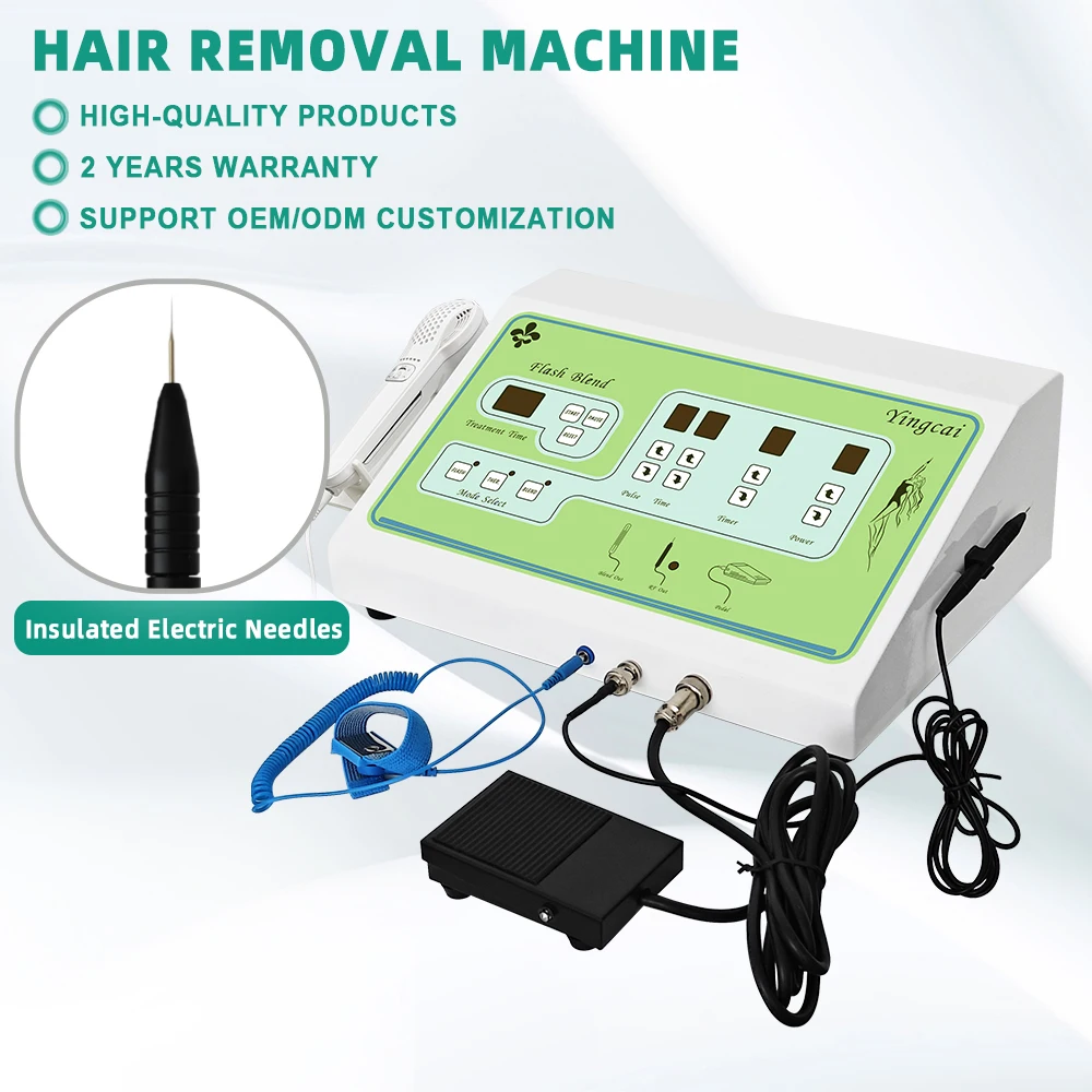 Agent Price : Inquiry Beauty 2 in 1 Skin Face Body Removal Black White Fine Hair Electrolysis Hair Machine for Sale