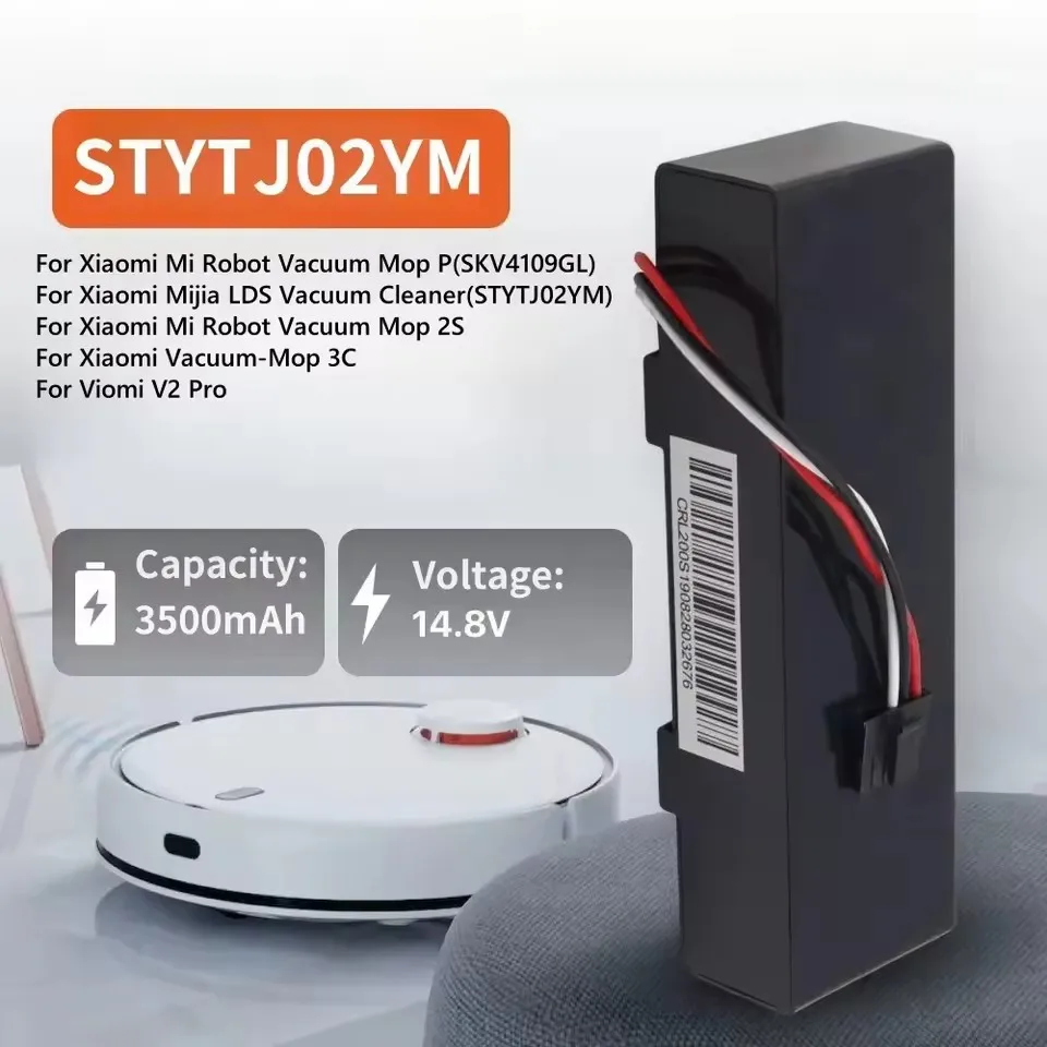 

14,8 В 12,8 Ач аккумулятор робота Xiaomi подходит для XiaoMi STYTJ02YM для Haier JX37 пылесос подметальный робот сменный аккумулятор