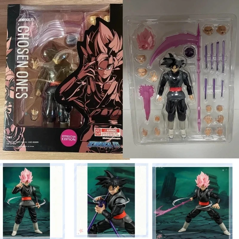 En Stock: Figura de Acción Coleccionable Demoniacal Fit Black Goku Zamas The Chosen Man