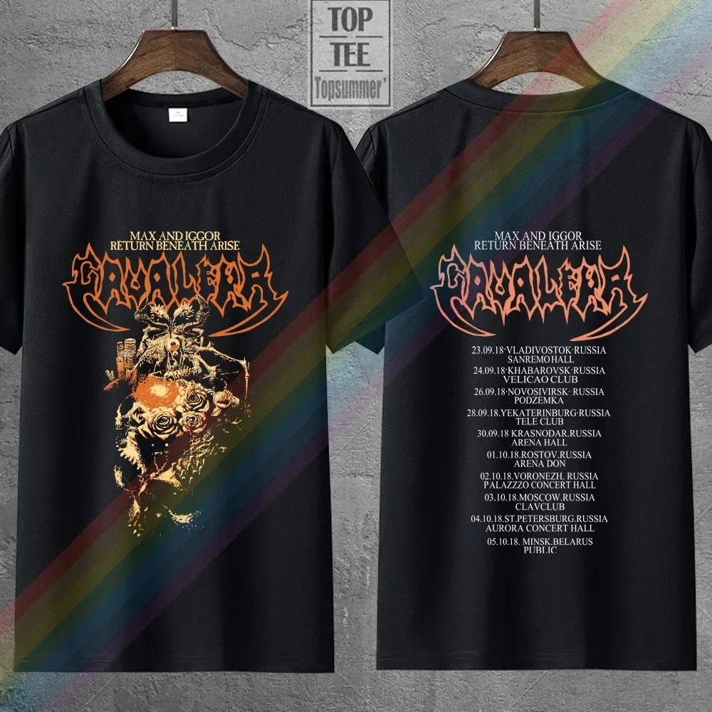 Cavalera Return Beneath Arise Tour 2018 New Official Licensed T-Shirt Sepultura