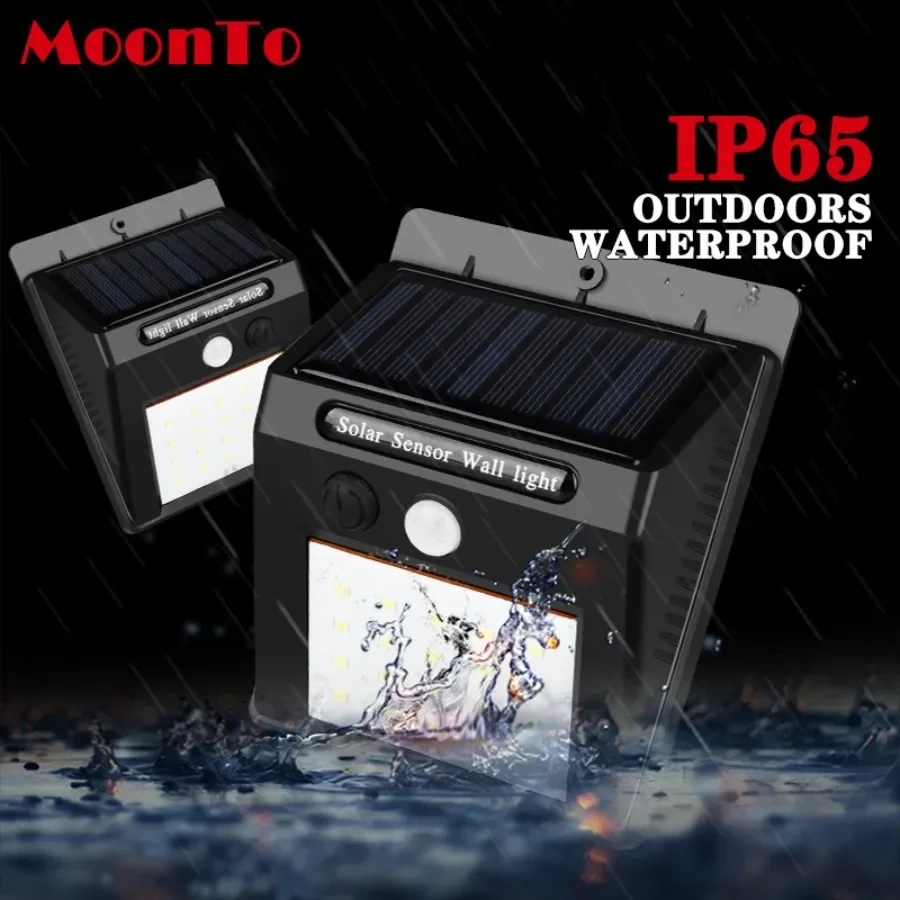 

LED Solar Light PIR Motion Sensor Wall Light Outdoor Waterproof Solar Street Light Courtyard Porch Garden Decorative Lighting