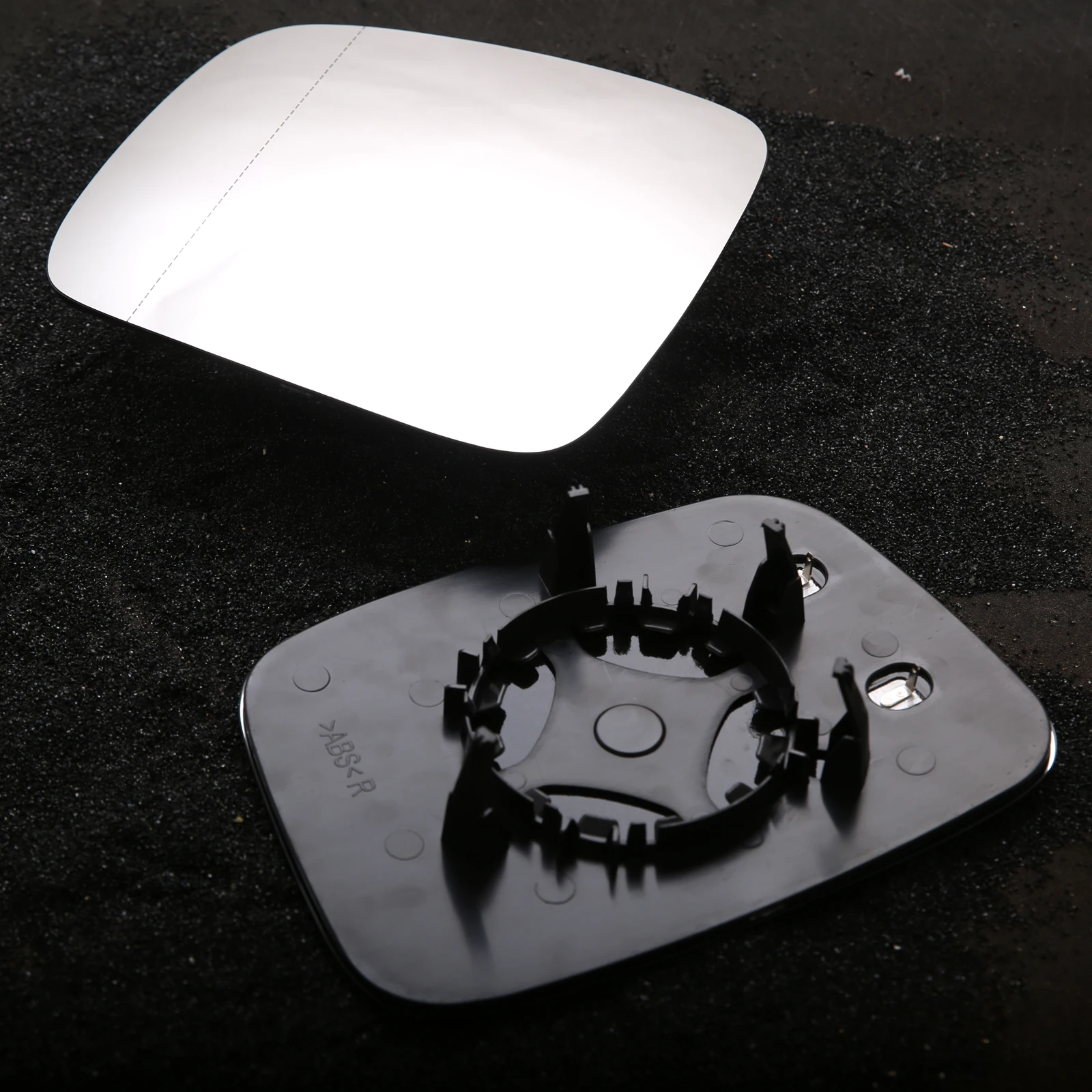 Cristal de Espejo Lateral Blanco para Coche, Lente de Espejo Retrovisor Calefactable para Caddy 2004-2010, Multivan, Transporter 2003-2009 7H0857521/7H0857522
