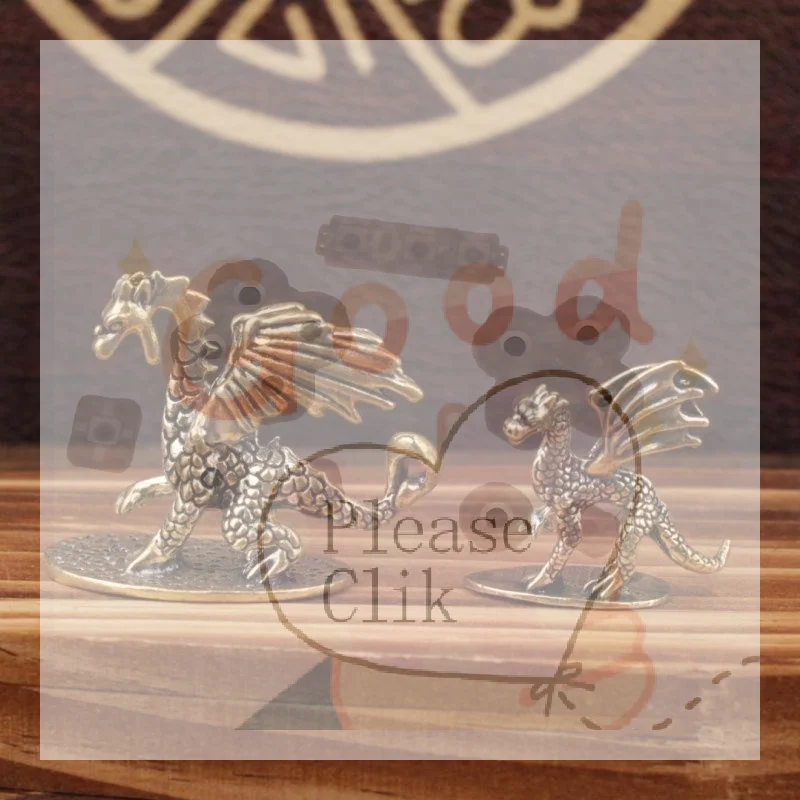 【HG】Pterosaur Brass Ornament Little Flying Dragon Statue Tea Pet Desktop Small Ornament Figurine
