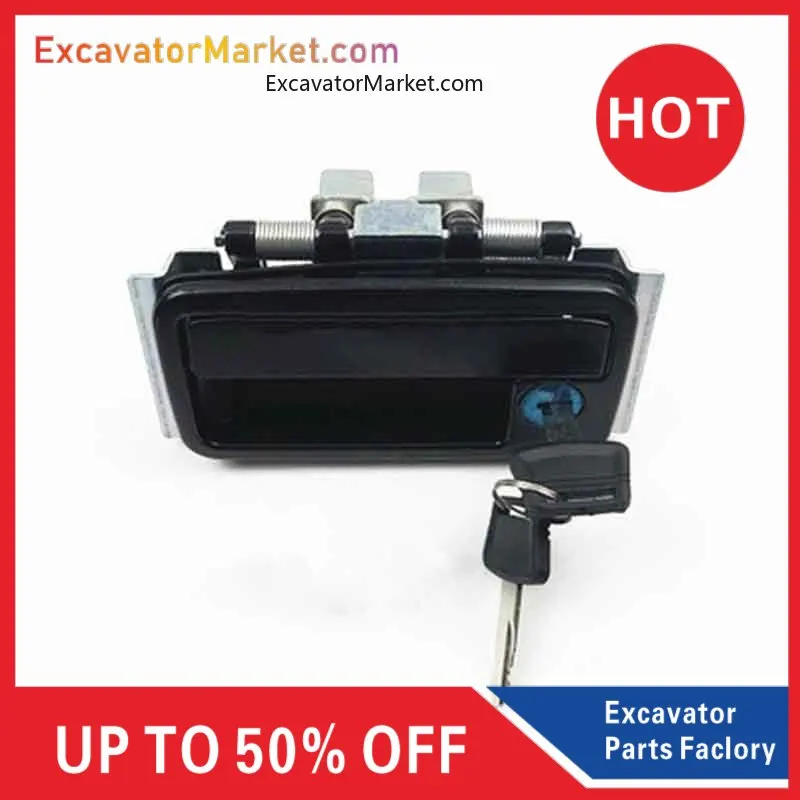 Excavator Parts Excavator rear lid lock toolbox lock battery box lock engine hood latch for Daewoo Doosan DX60 DH80G 80-7