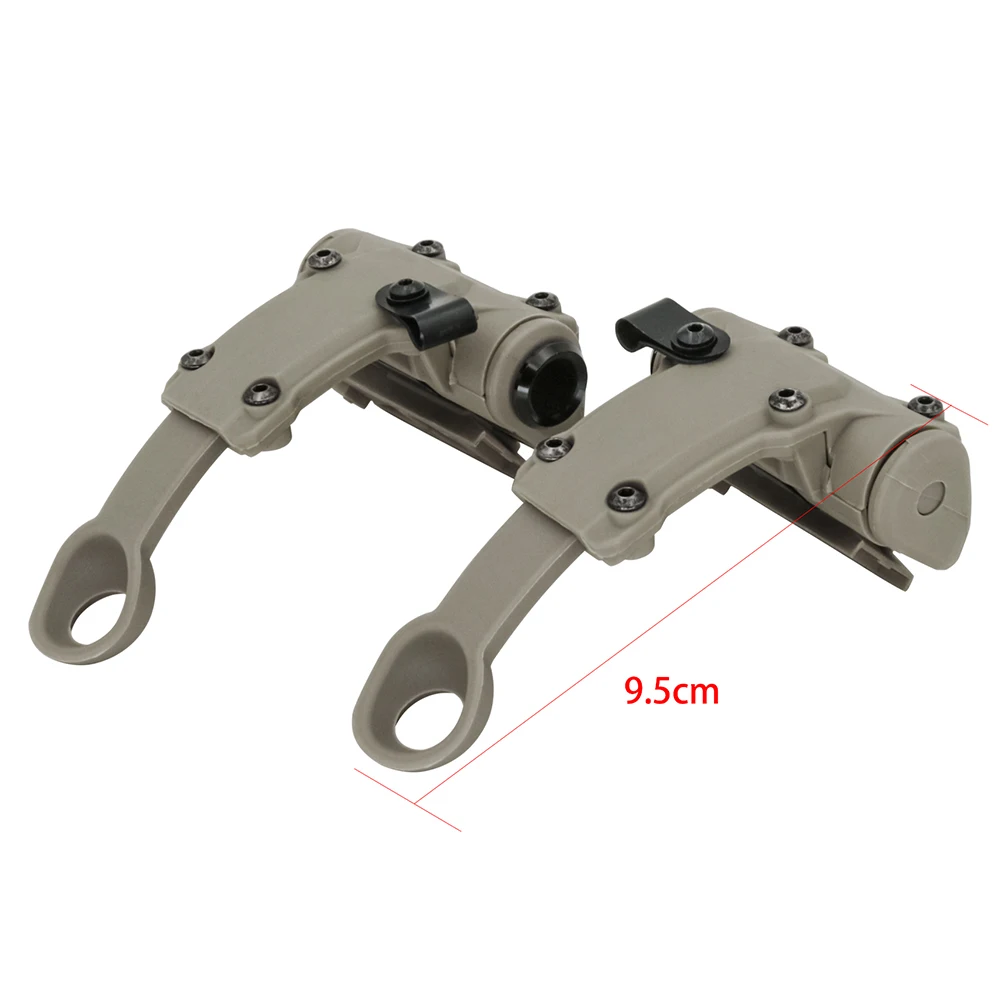 Rotary T Arm Tactical ARC Capacete Substituição, Rail Adapter Compatível com RAC Fone De Ouvido, Caça Tiro Fone De Ouvido, Airsoft Sport