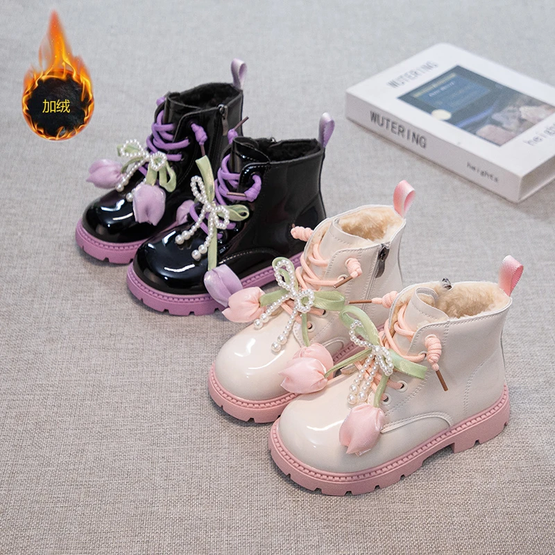 2025 nouveau automne filles bottines enfants chaussures courtes mode Design mignon enfants décontracté quotidien marche Sneaker filles chaussures