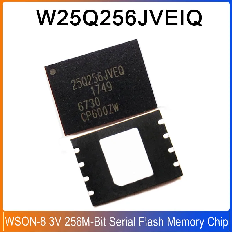1/5/20PCS W25Q256JVEIQ WSON-8 3V 256M-Bit Serial Flash Memory Chip