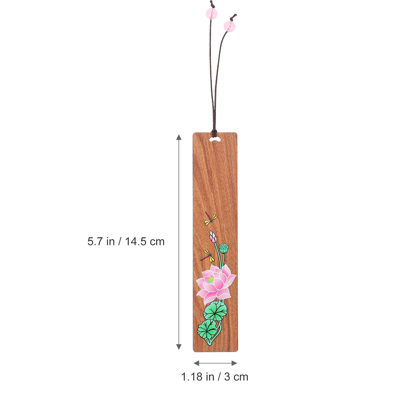 

1pc Painted Wood Creative Book Label Multipurpose Lightweight Bookmark For Study Reading Decoration Student Supplies