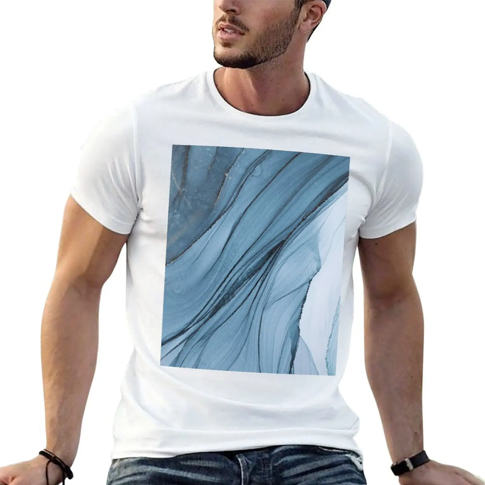 

Mystery - Mixed Media Art T-Shirt man t shirts graphic t shirts for man cotton T-Shirt