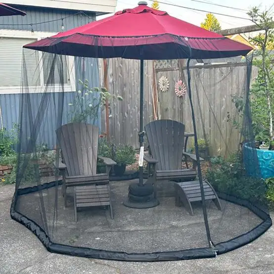 Umbrella mosquito net outdoor sunshade umbrella net cover Roman umbrella anti-mosquito net tent required courtyard umbrella tent