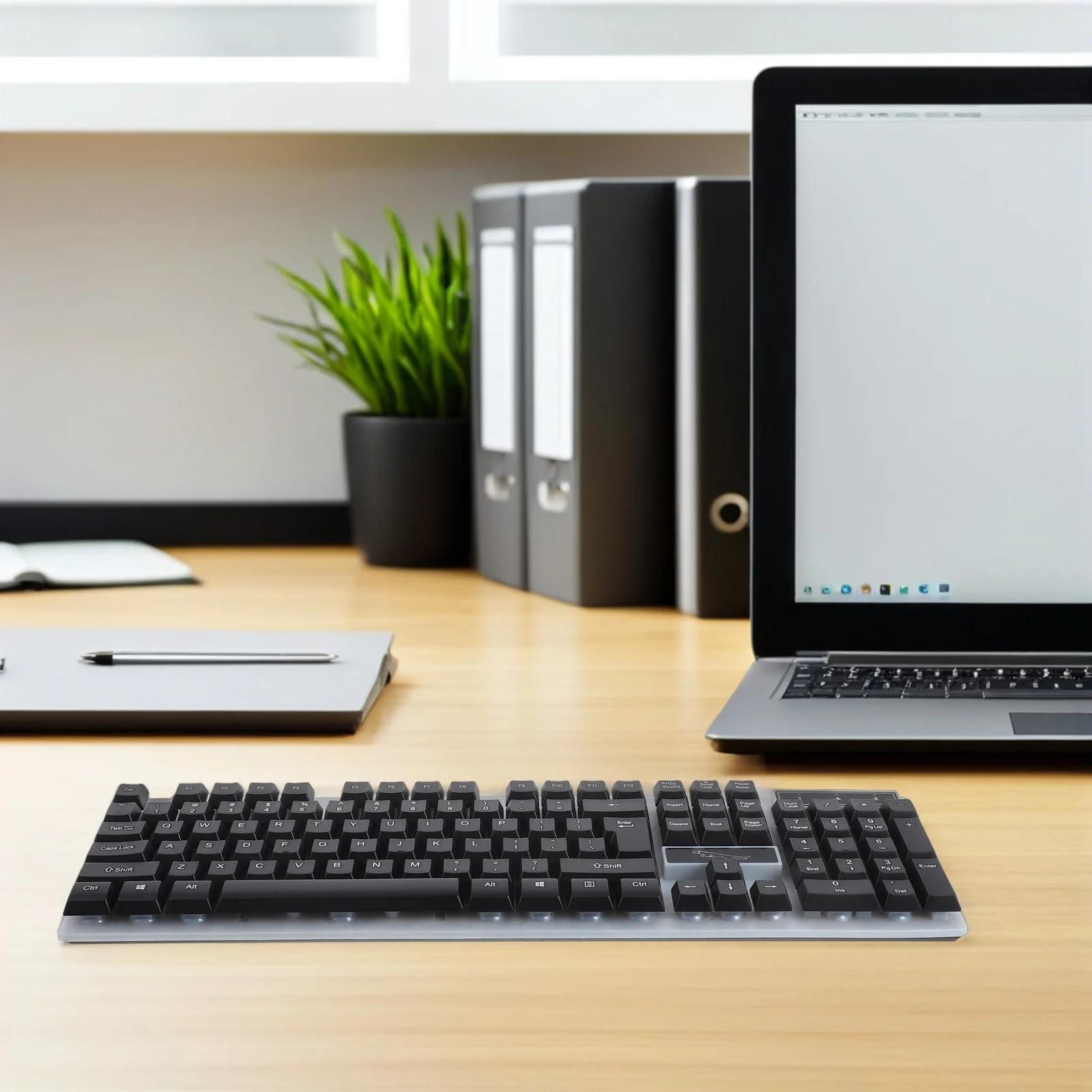 Набор клавиатур, черная RGB подсветка, игровая компьютерная периферия, эргономичный дизайн, дренажные отверстия, проводная клавиатура для длительного использования, компьютерная USB-клавиатура