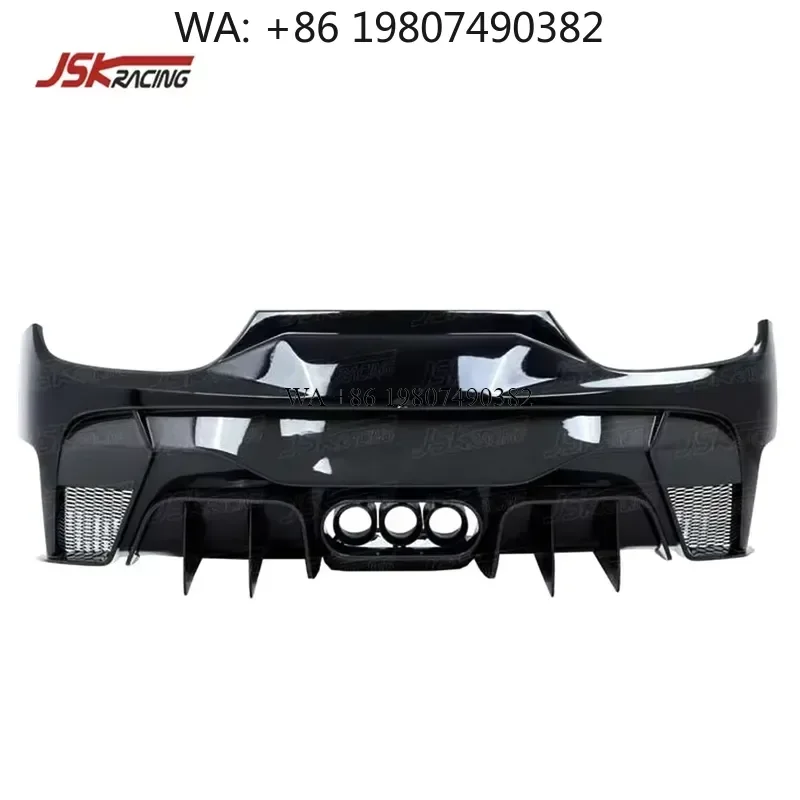 Wmwmnu For 458 Italia Spider 2011-2013 Vorsteiner Style Half Carbon Fiber Rear Bumper Body Kit Diffuser Lip Spoiler