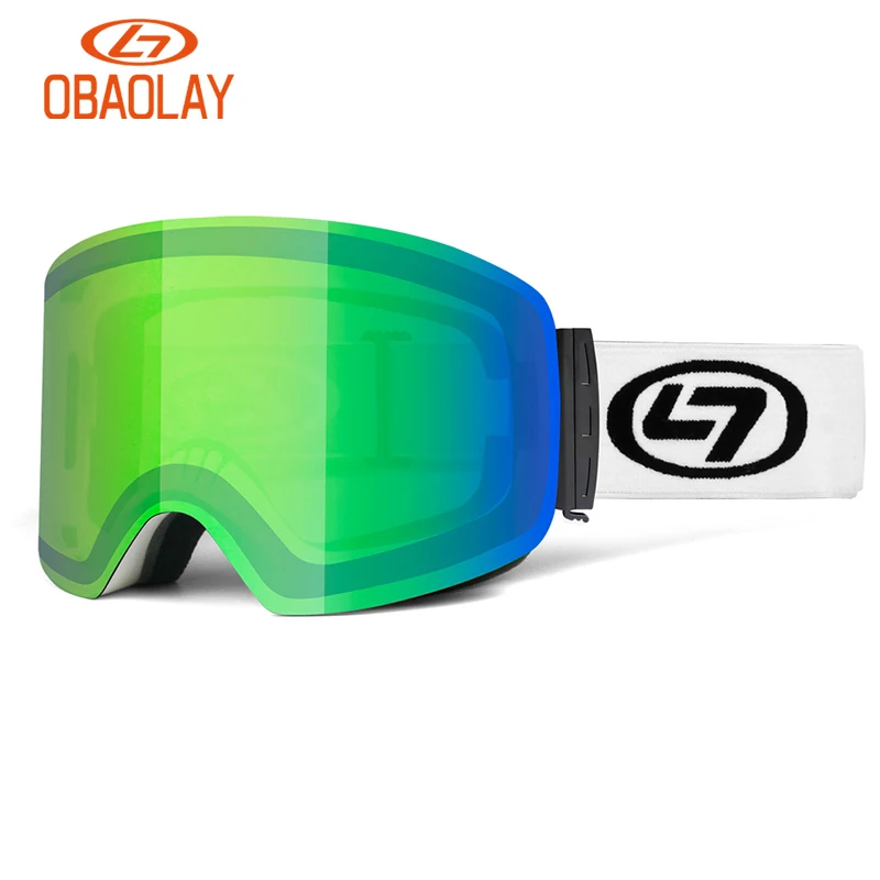 OBAOLAY-Snow Glasses for Men and Women, Anti-Fog Coating, Skateboard, Snowboard, Skiing, Sunglasses, Outdoor, Winter Sport