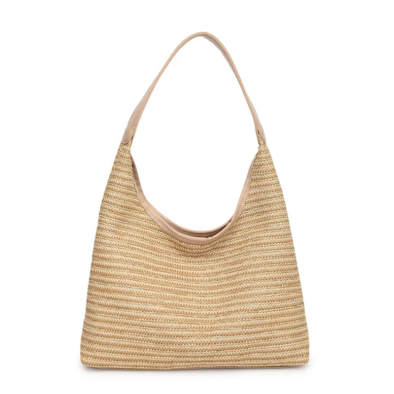 

Summer Bucket Large Capacity Handbag Vacation Beach Underarm Shoulder Bags for Women Ladies Hand Bags