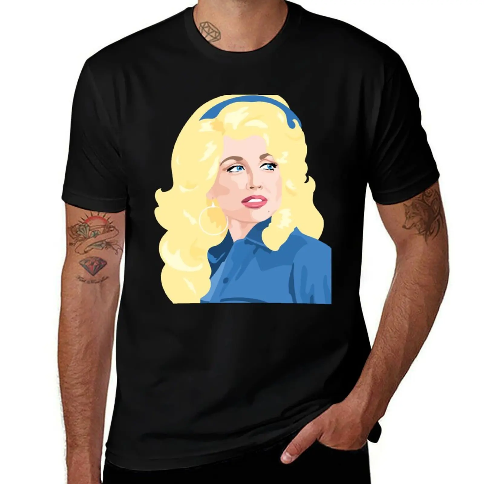 

Dolly Parton Young in Color T-Shirt quick-drying man t shirt Short sleeve tee men graphic t shirts