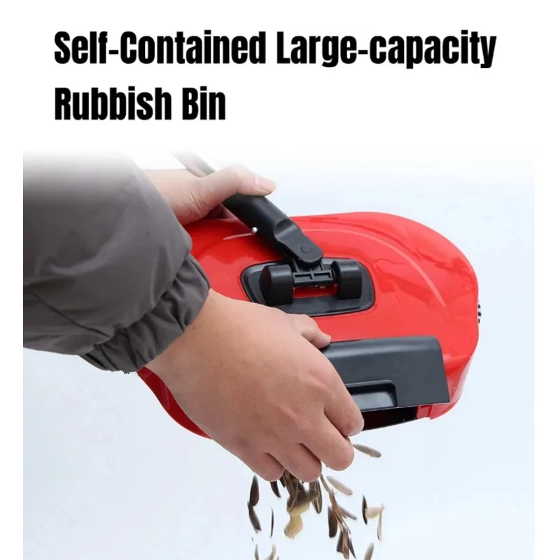 مكنسة كهربائية تعمل بالدفع اليدوي، متعددة الوظائف، منزلية جافة، ممسحة مبللة، اثنان في واحد، مقبض قابل للتعديل مع فرشاة زاوية