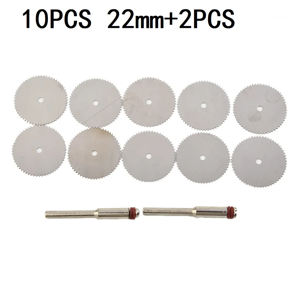 Plastic Laminate Aluminum Tools Saw Disc Oscillating Accessories Cutter Mini Circular Mandrel Wood 12pcs Set 22mm