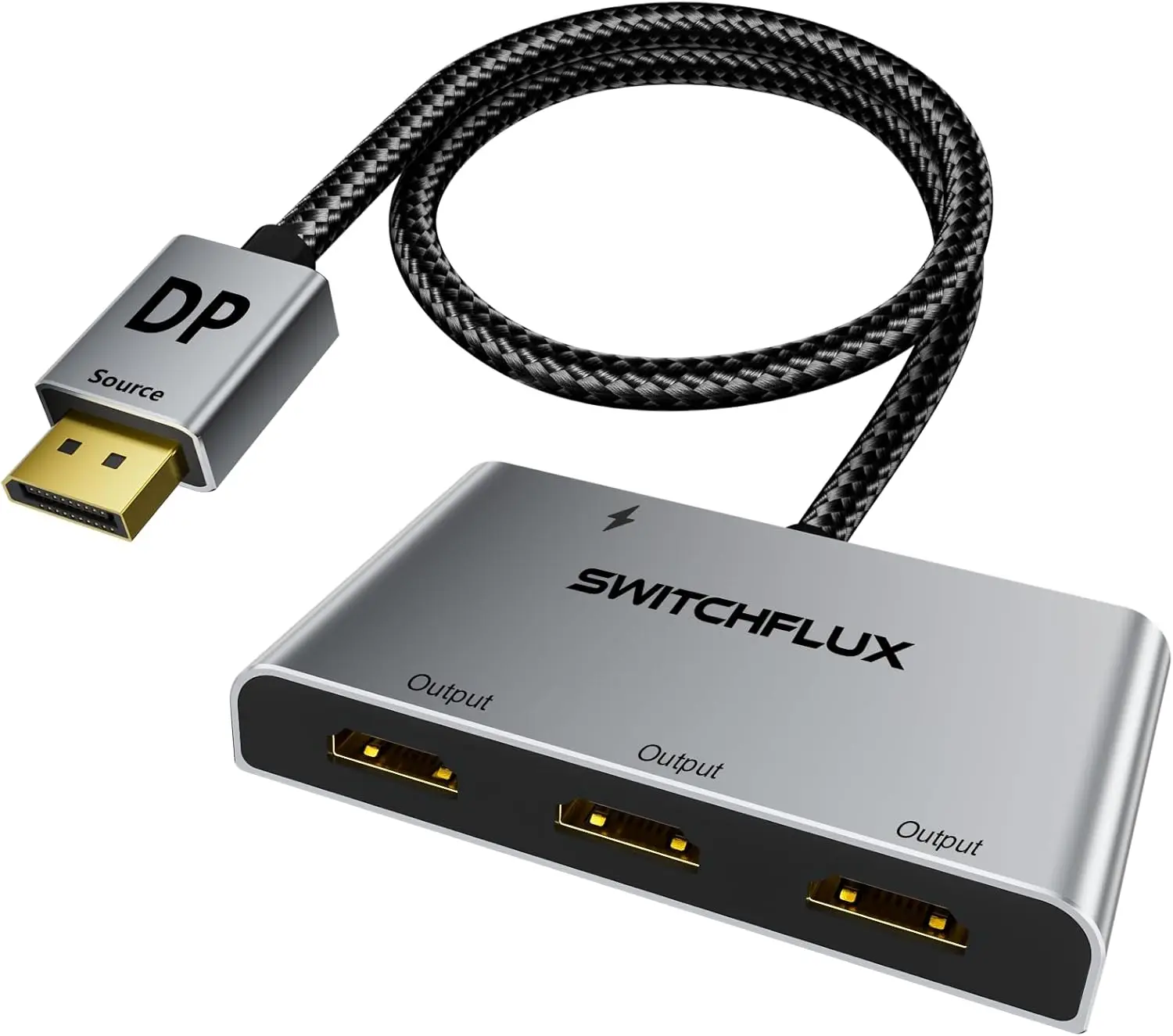 

DisplayPort to HDMI Splitter for 3 Monitors, 4K@60Hz Adapter, Extend/Mirror Display Compatible with PC and Graphics Cards