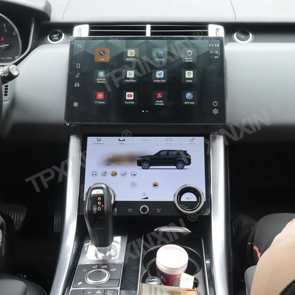 9Inch AC Climate Display Board With CD Slot For Land Rover Range Rover Sport L494 2013-2017 Car AC Touch Air Conditioning Screen