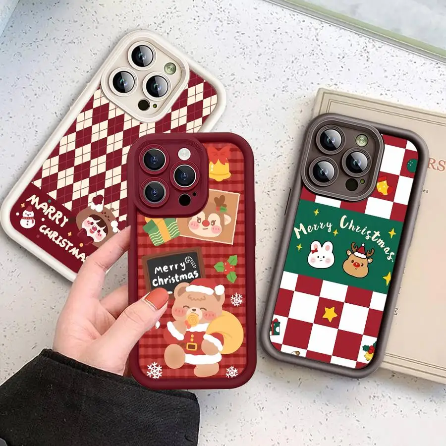 Christmas Cartoon Case for RealmeNarzo50 GT3 C67 GT Master C55 C53 C31 C20 C15 C30 C35 C33 C21Y C21 C12 12 11 8S 8i 7i 8 Cover