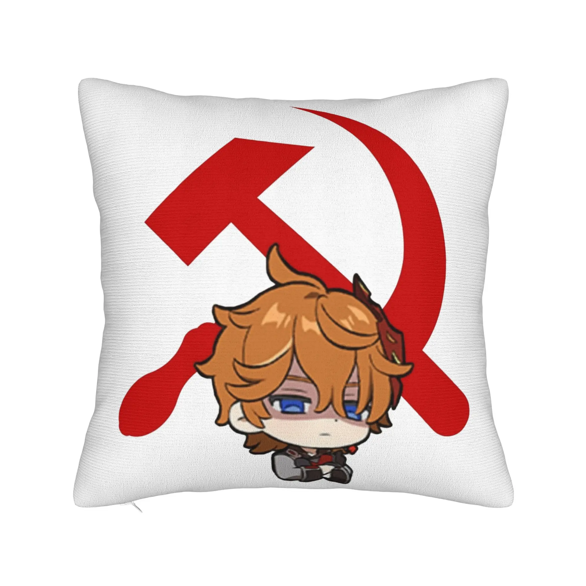 Comrade Childe Tartaglia Pillowcase Printing Polyester Cushion Cover Decoration Genshin Impact Pillow Case Cover Home 45*45cm