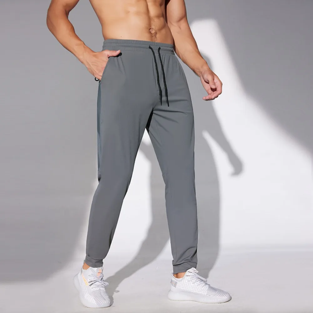Summer Loose Fit Quick Dry Cooling Sweatpants for Men Gym Lounge Hot Weather Workout S-2XL