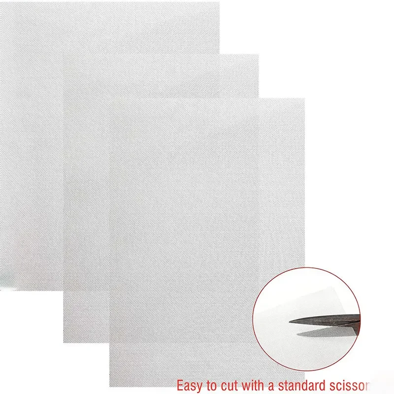 5Pcs Car Bumper Stainless Steel Repair Net Bumper Body Hood Vents Plastic Crack Repair Hole Repairing Mesh Net Repaired Tools