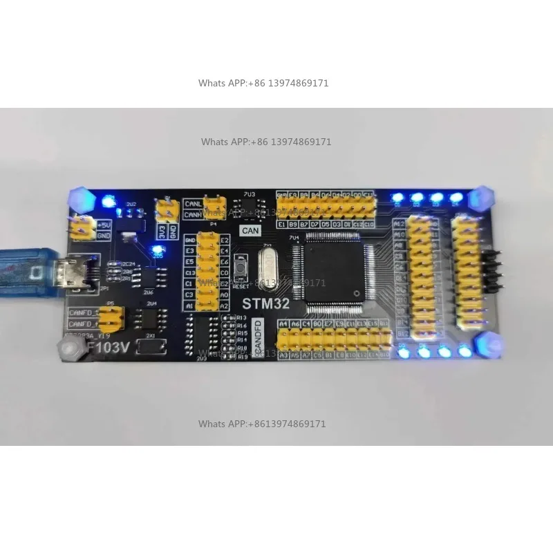 CANFD/CAN Development Board STM32F103 + MCP2518FD + ATA6563 SPI Interface