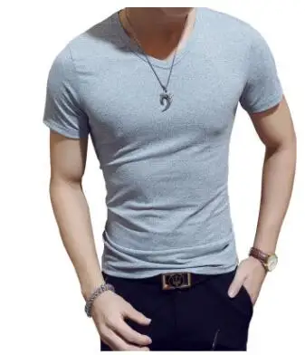 gray v neck