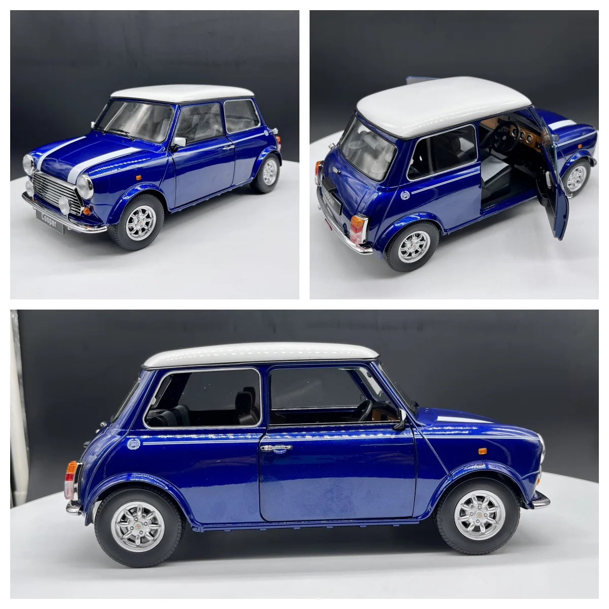 KK 1:12 Scale Diecast Alloy Luxury Cooper Vintage Toy Car Model Classic Adult Collectible Souvenir Gift Static Display Ornaments