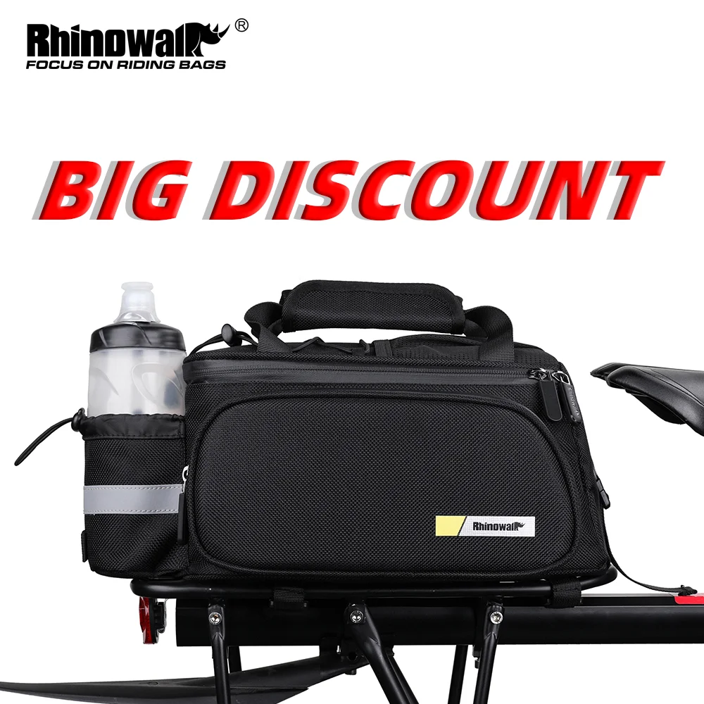 Rhinowalk Bike Pannier Bag Big Sale Bicycle Trunk Back Seat Bag Big Discount MTB Cycling Travel Bag With Rain Cover