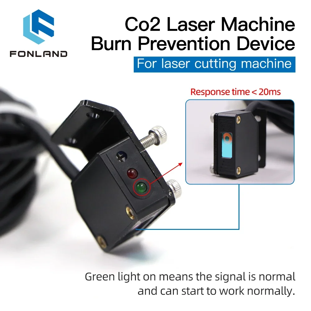 FONLAND حماية جسم الإنسان جهاز حرق تلقائي مضاد للضوء لآلة القطع بالليزر Co2 وآلة النقش #3