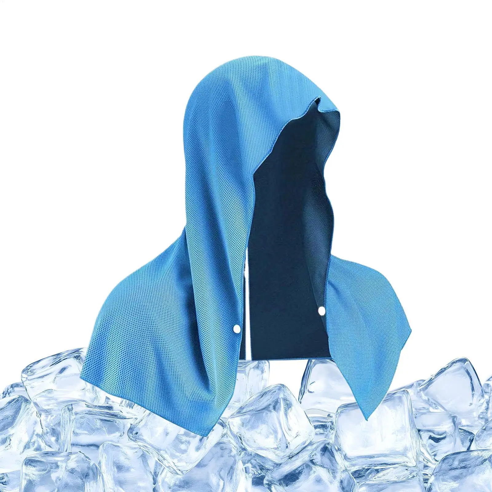 1PC Cooling Hoodie Towel Beach Camping Gym Building Sun Protection Quick Drying Sports Cycling Cooling Towel Summer cooling