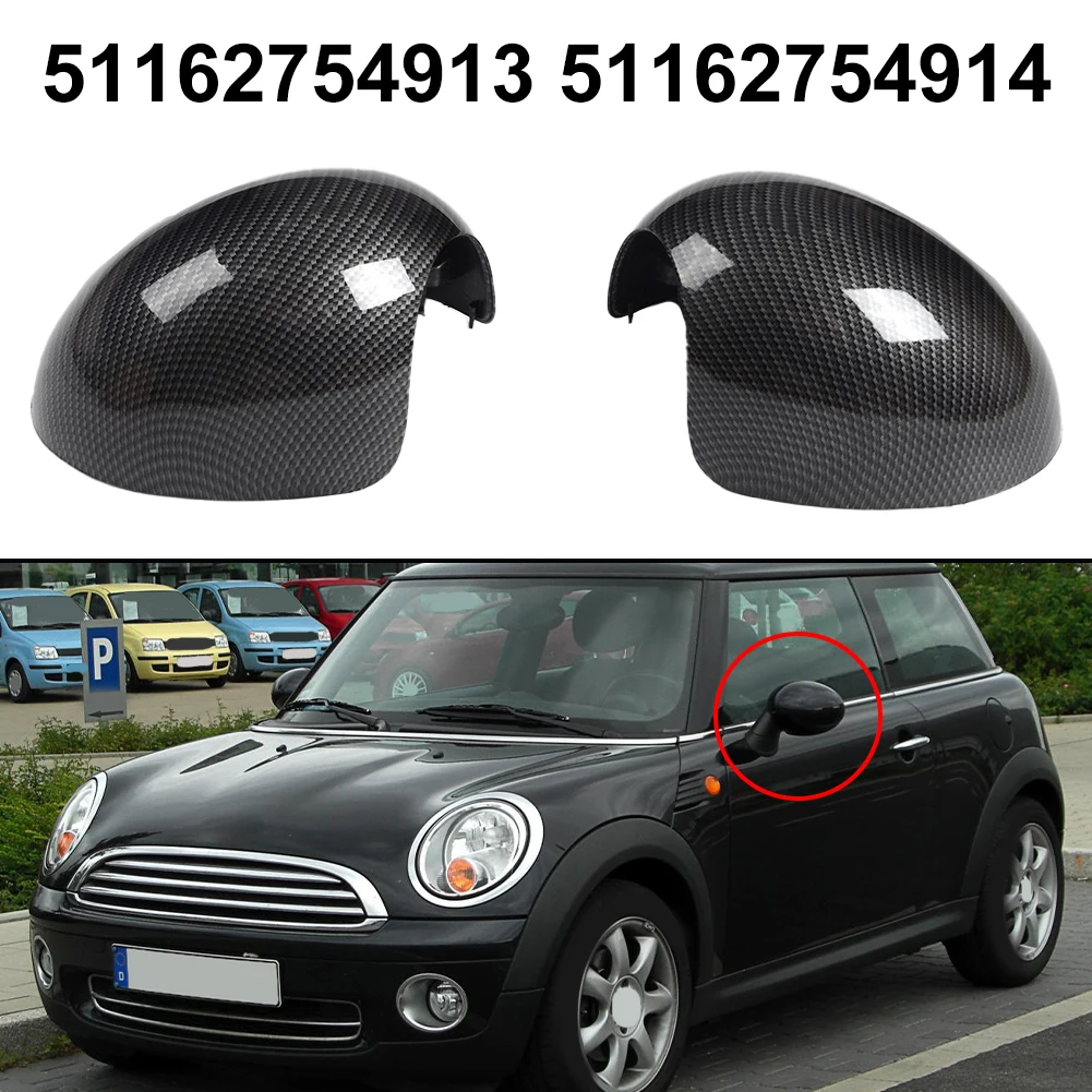 

ABS Carbon Texture Wing Mirror Cover Cap For Mini Cooper R55 R56 R57 R58 R60 R61