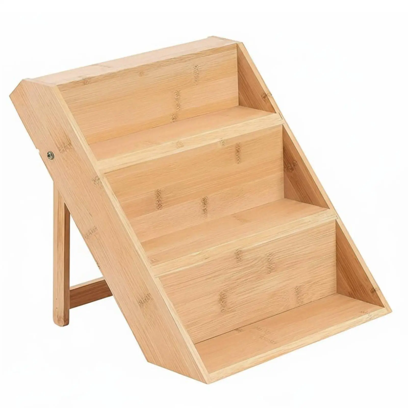 Multi-tier Bamboo Seasoning Rack Expanded Spice Shelf Organizer for Kitchen Cabinet and Collectibles