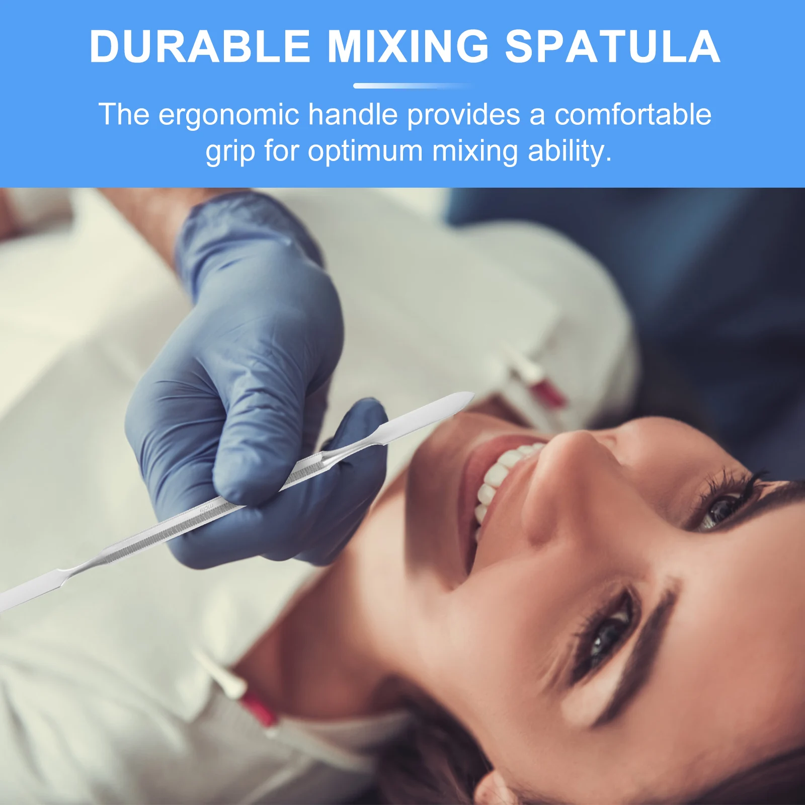 2pcs Stainless Steel Scrapers Dental Mixing Spatula Plaster Tool Shovel Mixer Material Practical Long Lasting Use