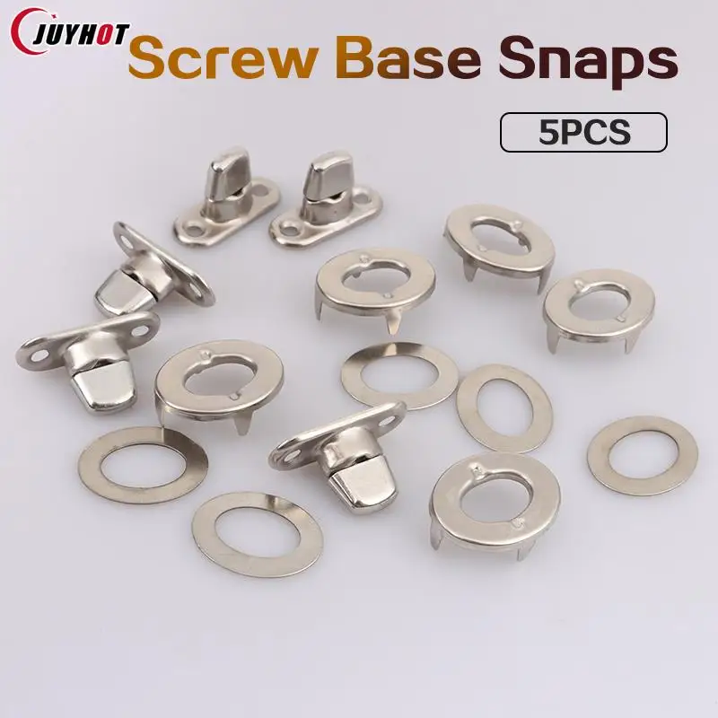 

5 Sets Screw Base Snaps Turn Button Boat Cover Enclosure Eyelet Canvas Snap Fastener