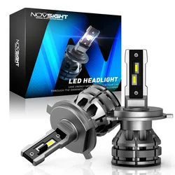 NOVSIGHT Led H4 H7 H1 H3 H11 H13 9005 9006 9007 Auto Headlight Mini Size 80W 15000LM 6500K Decoder Plug and Play Car Headlight