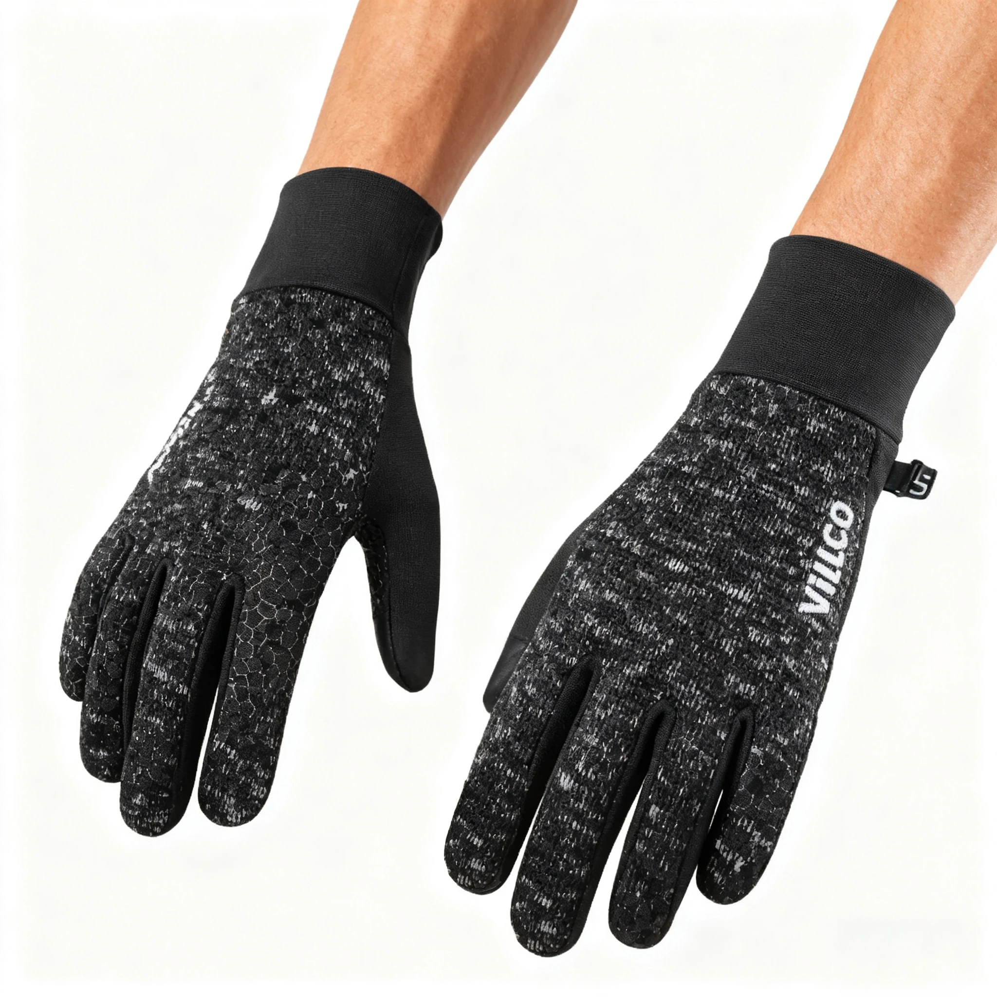 Outdoor Laufen Herren Winter Warm Gestrickte Touchscreen Radfahren Handschuhe Damen Herbst Winter Dicke Samt Handschuhe