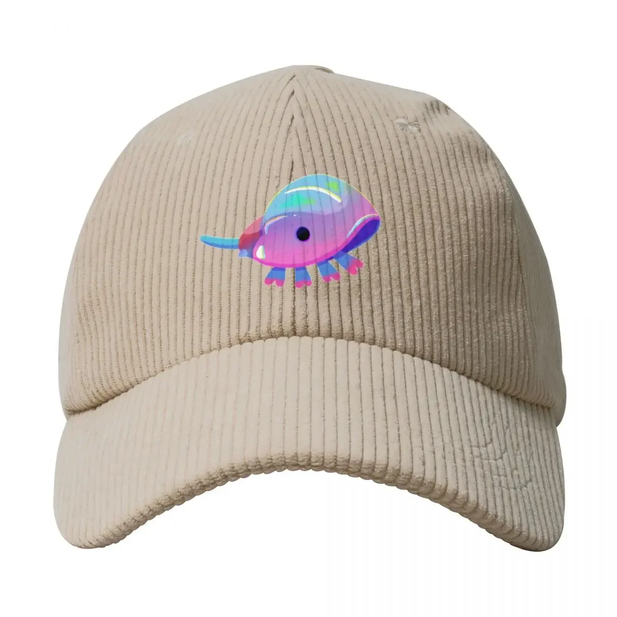 Ferradura Crab Dark Corduroy Baseball Cap, Luxo Trucker Cap Para Homens E Mulheres