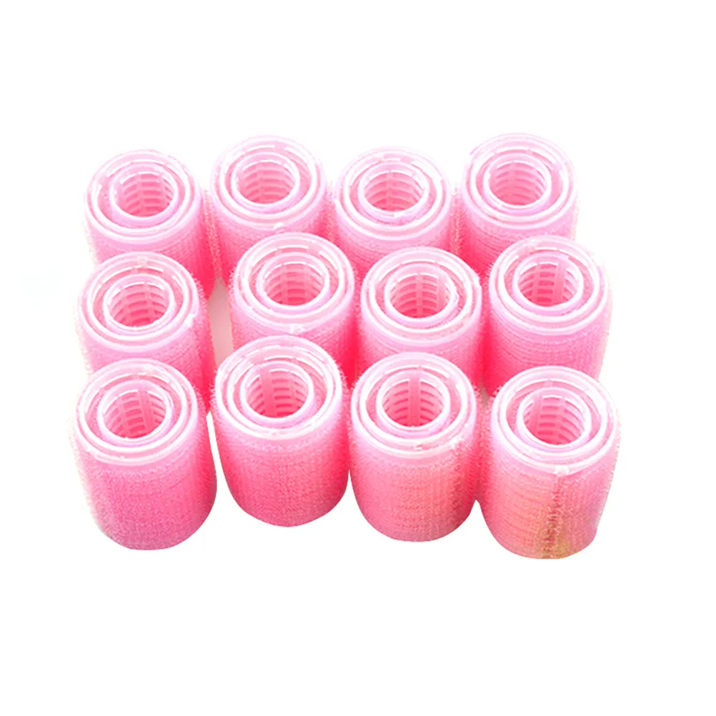 

36Pcs Hair Rollers Curlers Set Self-Adhesive Nylon Portable Hairdressing Styling Tools Duckbill Clips Hair Salon Home Use