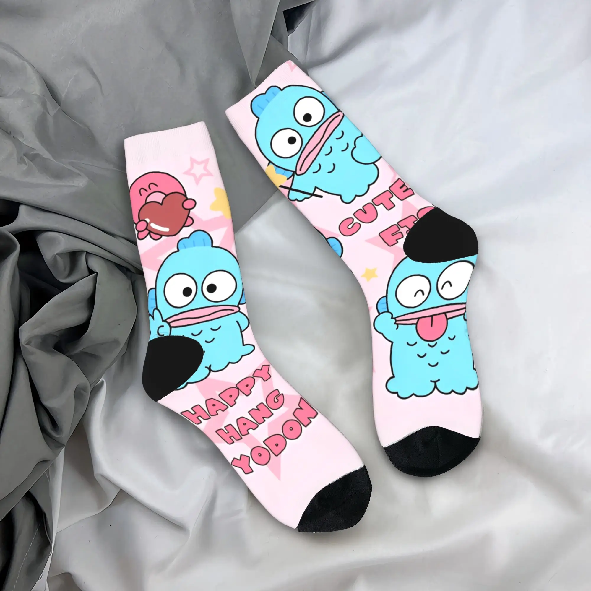 

Носки Hangyodon Woodstock с друзьями, модные чулки, осенние противоскользящие мужские носки, качественные уличные носки с принтом